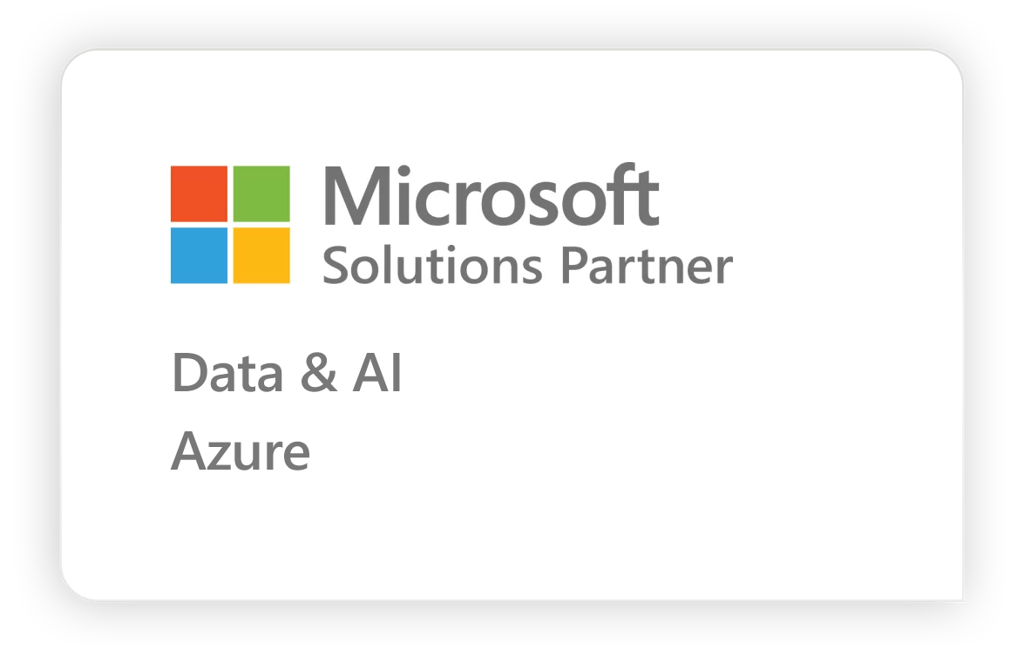 Microsoft Data & AI solution partner badge
