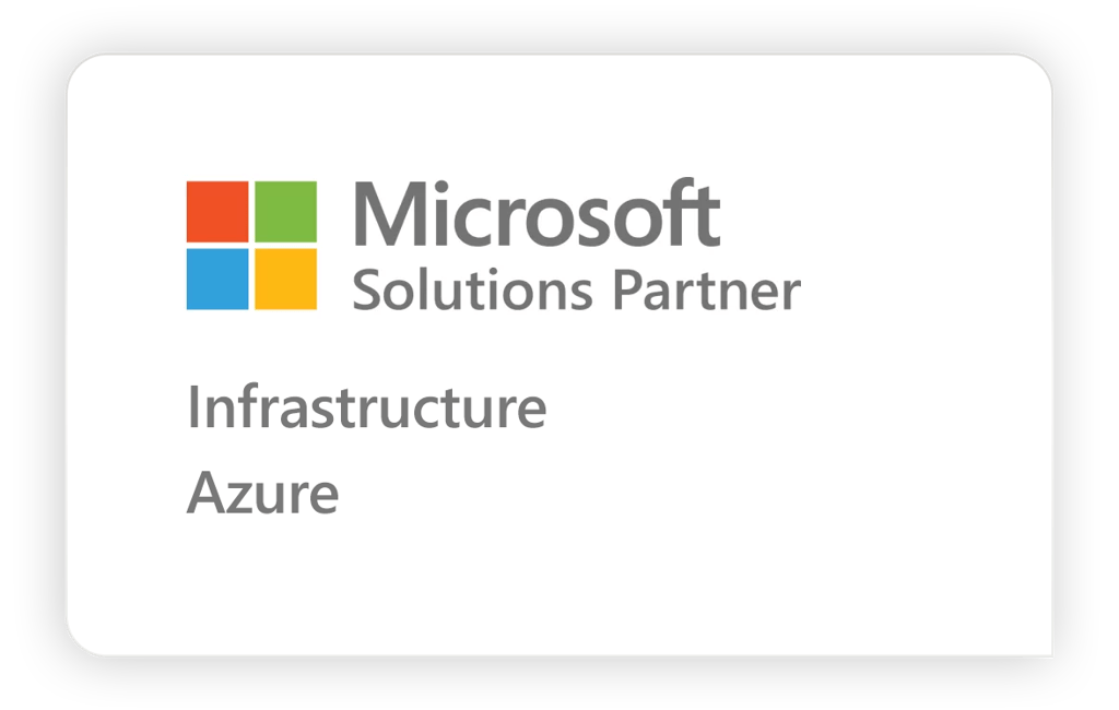Microsoft Infrastructure solution partner badge