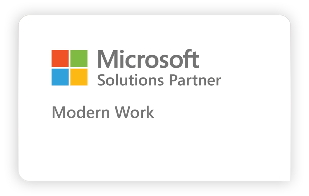 Microsoft Modern Work solution partner badge